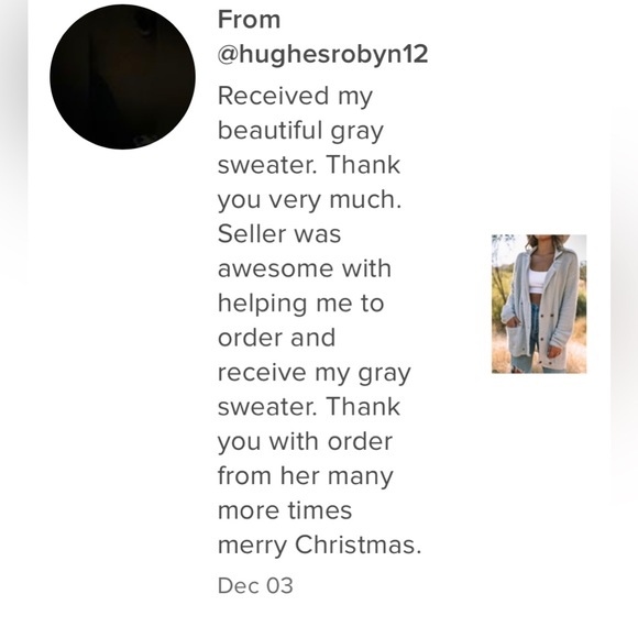 Light Gray Fuzzy Luxury Cardigan - Picture 5 of 11